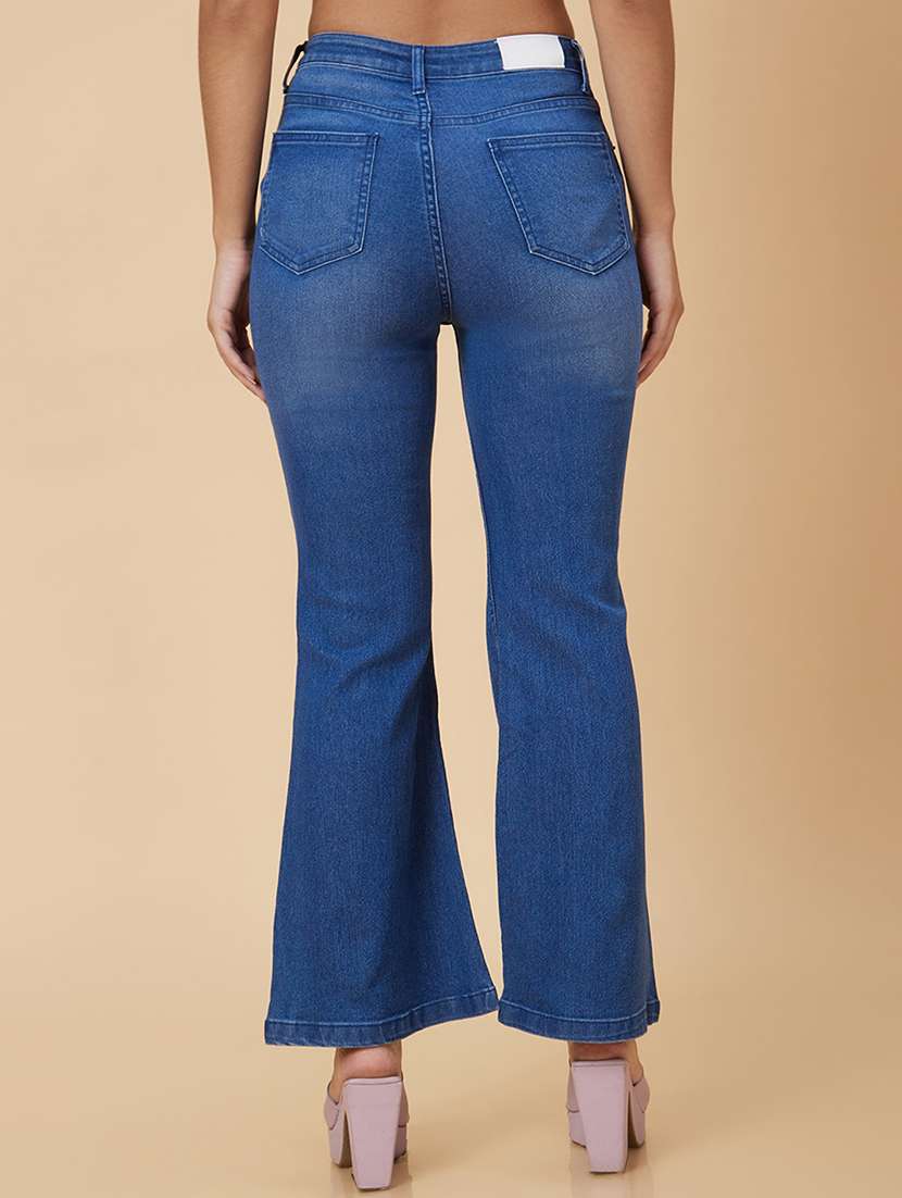 women's plain bootcut jeans - 20018994 -  Standard Image - 2