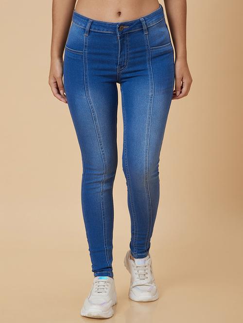 women's plain slim fit jeans - 20018999 - Standard Image - 0