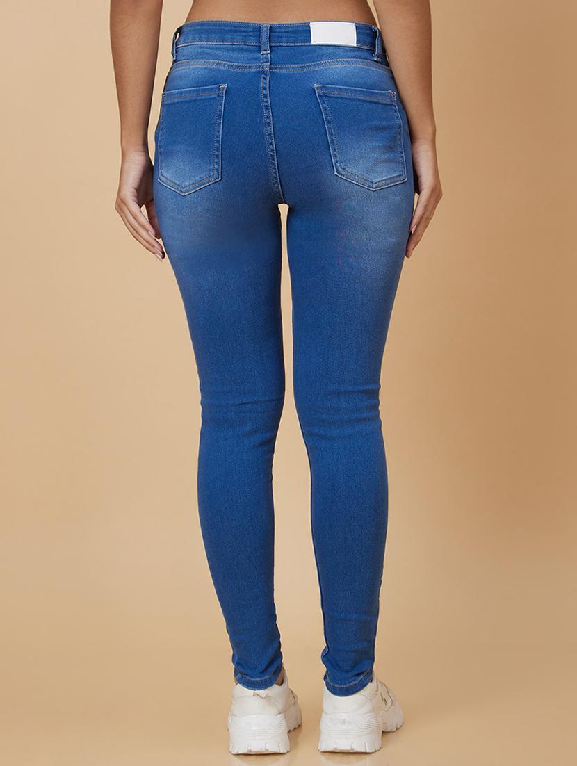 women's plain slim fit jeans - 20018999 - Standard Image - 2