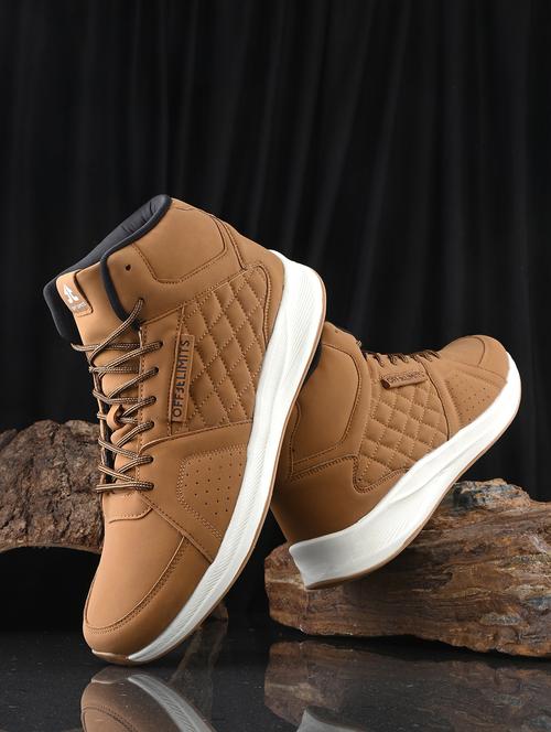 men brown lace-up sneakers - 20019144 -  Standard Image - 0