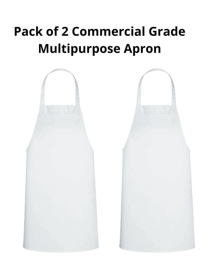uniformer solid white apron - 20021784 - Standard Image - 2