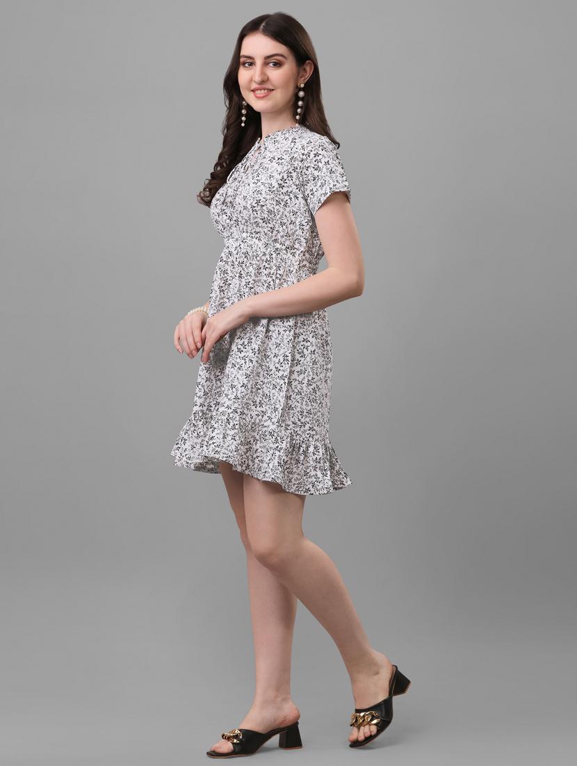 women's tiered dress floral dress - 20021806 - Standard Image - 2