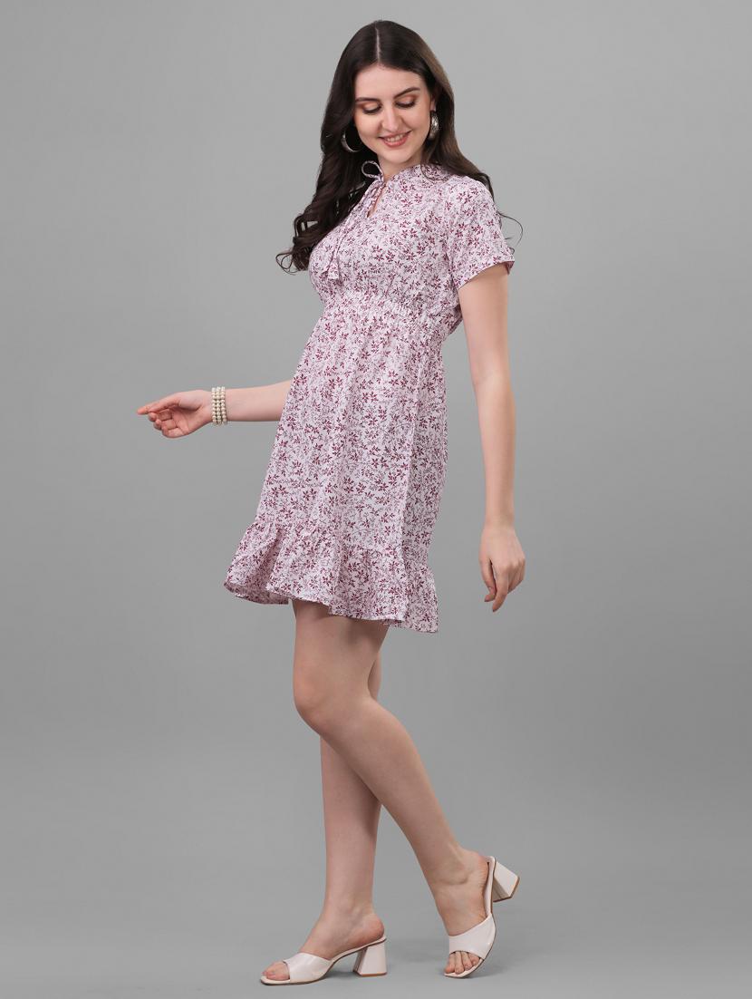 women's tiered dress floral dress - 20021809 - Standard Image - 2