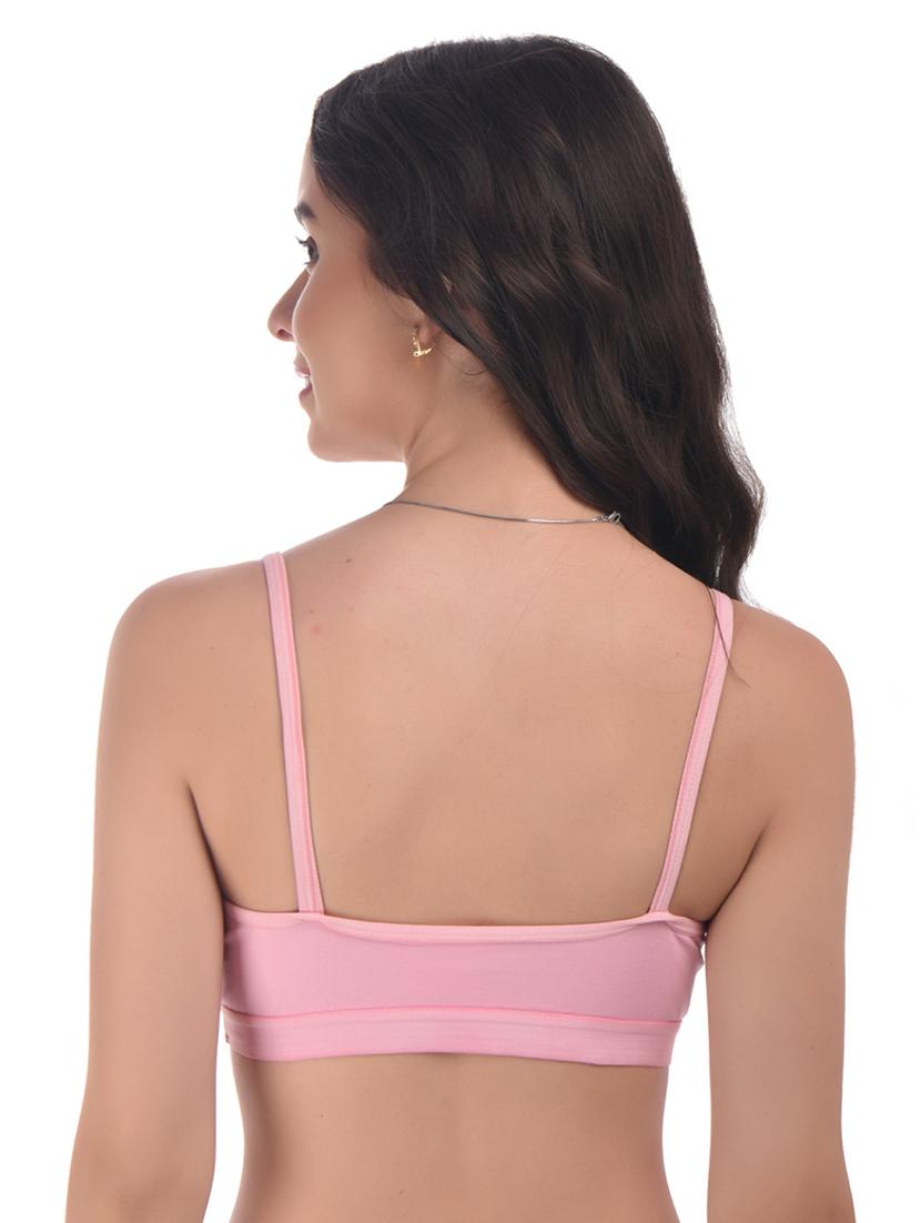 pink hosiery sports bra - 20021878 - Standard Image - 2