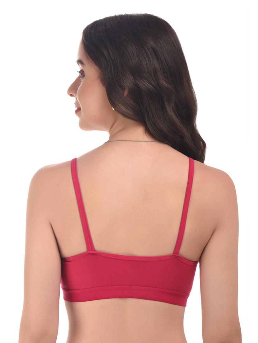 red hosiery sports bra - 20021882 - Standard Image - 2