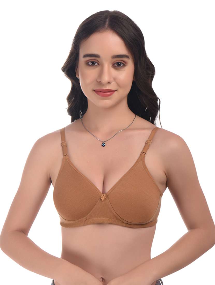 brown hosiery push up bra