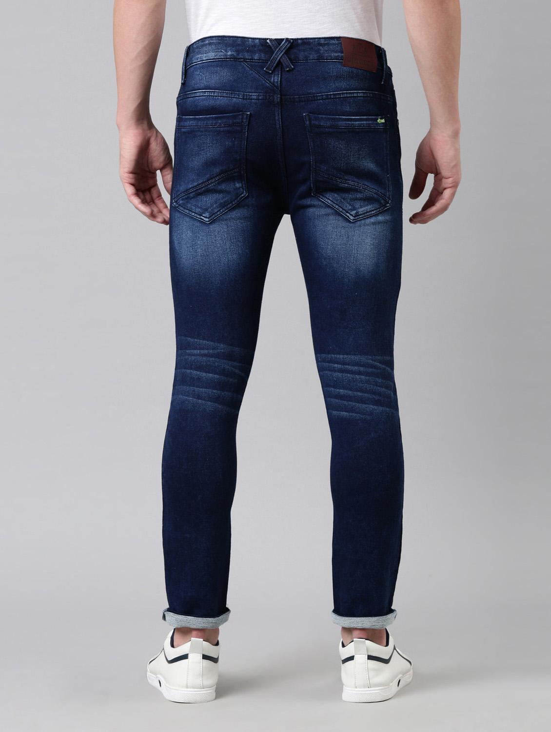 mens skinny fit distressed jeans - 20022605 - Standard Image - 2