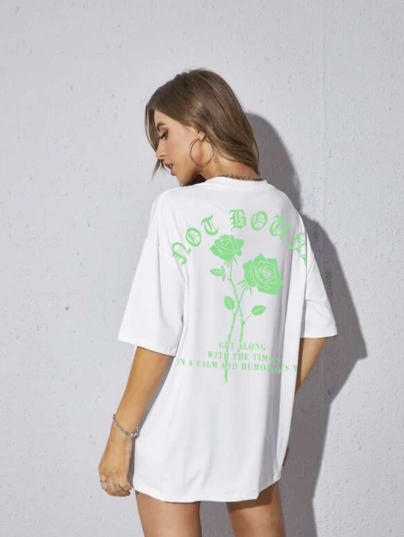 Unisex Round Neck Printed Oversized T-shirt - 20022828 -  Standard Image - 2