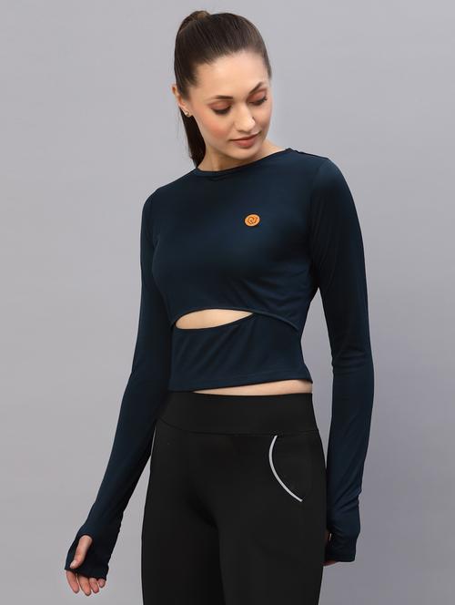 women's crop crew neck top - 20022886 -  Standard Image - 0