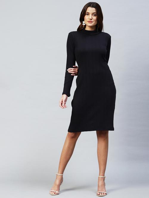 women's bodycon solid dress - 20022977 - Standard Image - 0