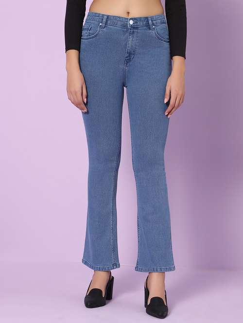 women's plain bootcut jeans - 20023000 -  Standard Image - 0