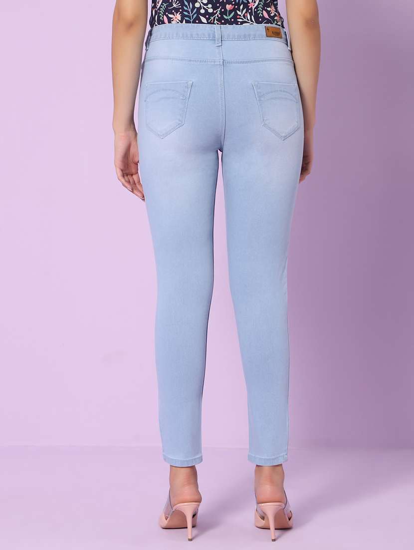 women's plain slim fit jeans - 20023001 -  Standard Image - 2