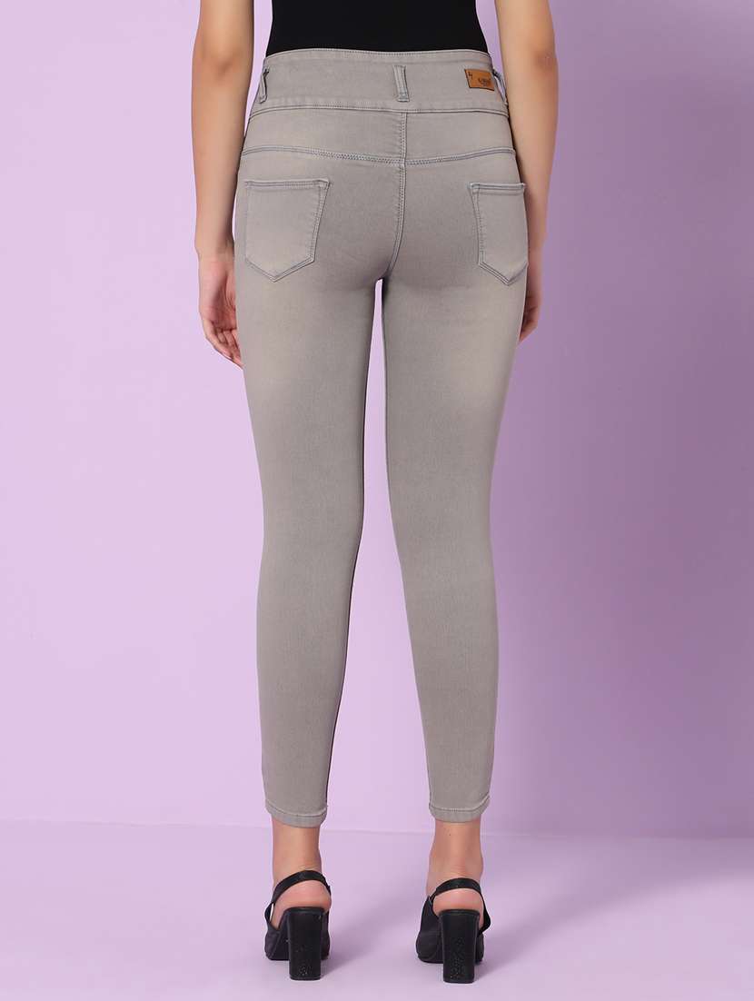 women's plain slim fit jeans - 20023002 -  Standard Image - 2