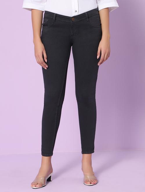 women's plain slim fit jeans - 20023013 - Standard Image - 0