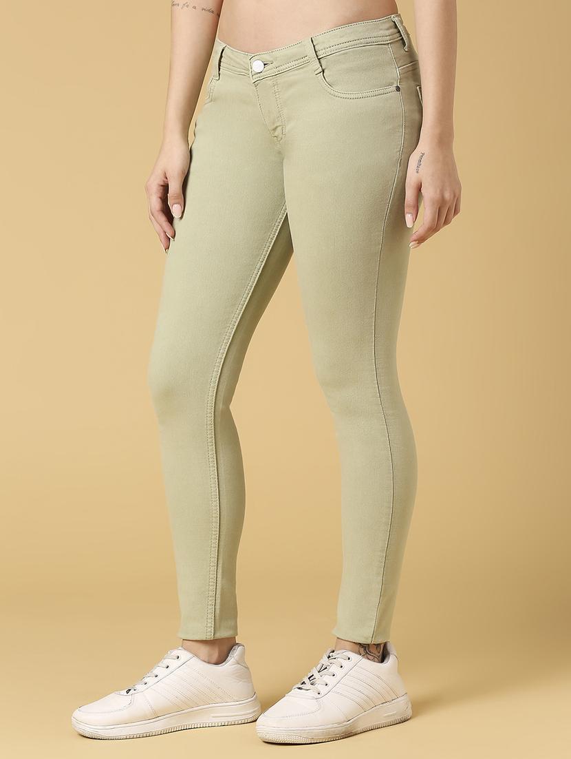 women's plain skinny fit jeans - 20023024 - Standard Image - 2