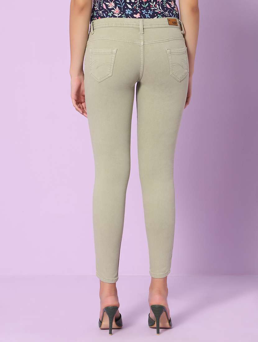 women's plain slim fit jeans - 20023025 -  Standard Image - 2