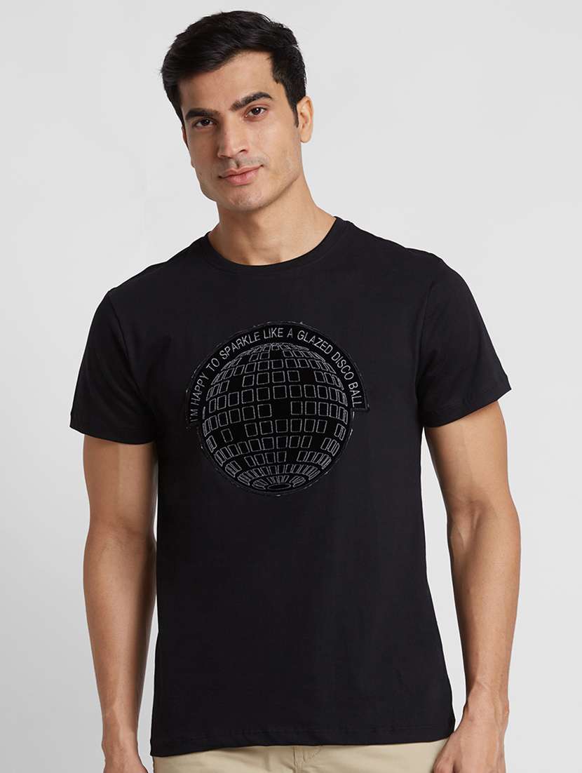 round neck printed regular t-shirt - 20023048 -  Zoom Image - 0