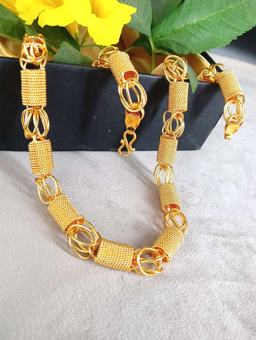 hemrupa gold plated chain for men 