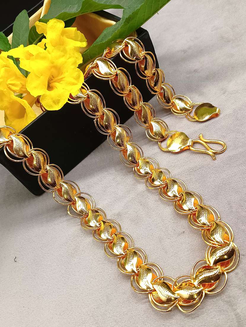 hemrupa gold plated chain for men 
