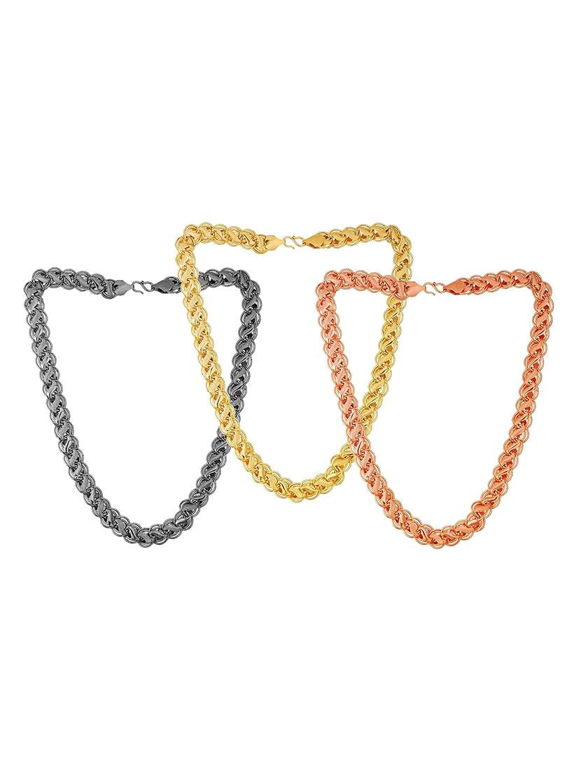 pack of 3 chains for men