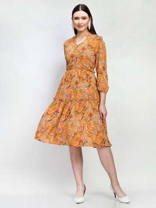 women's tiered dress floral dress - 20024014 - Standard Image - 0