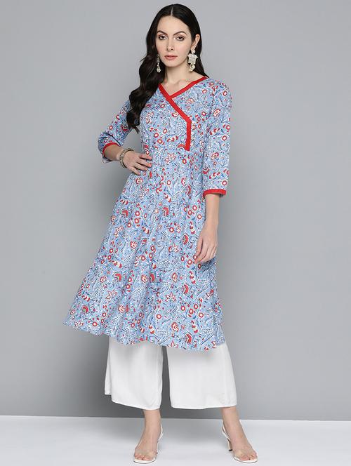women's angrakha kurta - 20024777 -  Standard Image - 0