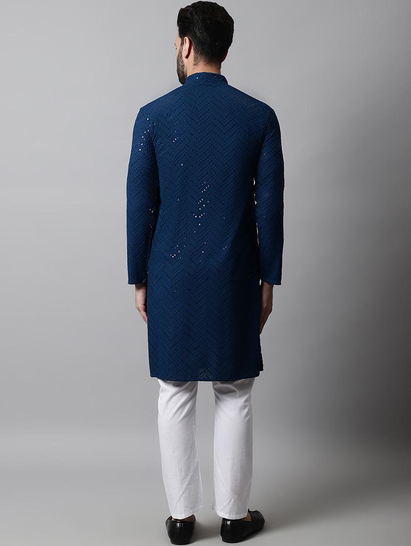 embroidered kurta pyjama set - 20024813 - Standard Image - 2