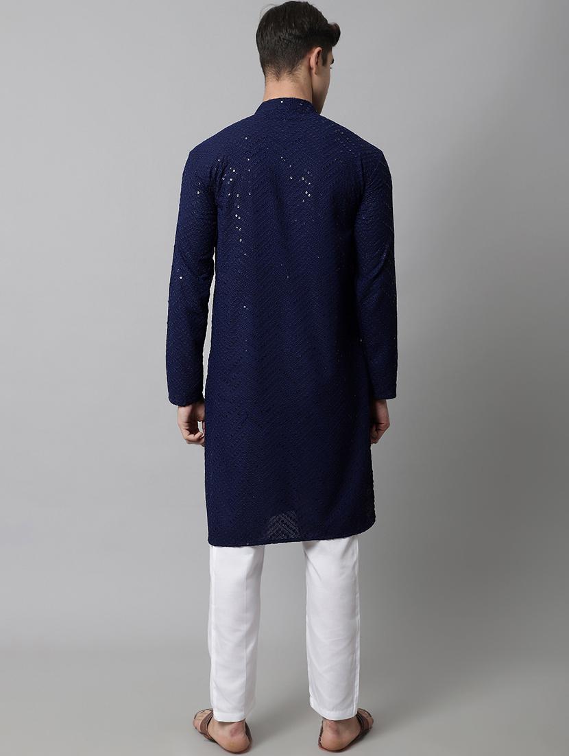 embroidered kurta pyjama set - 20024815 - Standard Image - 2