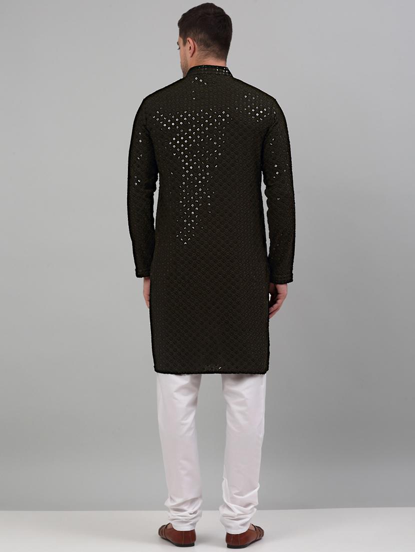 embroidered kurta pyjama set - 20024819 - Standard Image - 2