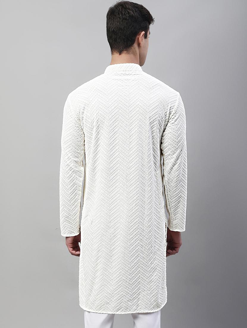 embroidered long kurta with sequin work - 20024851 - Standard Image - 2