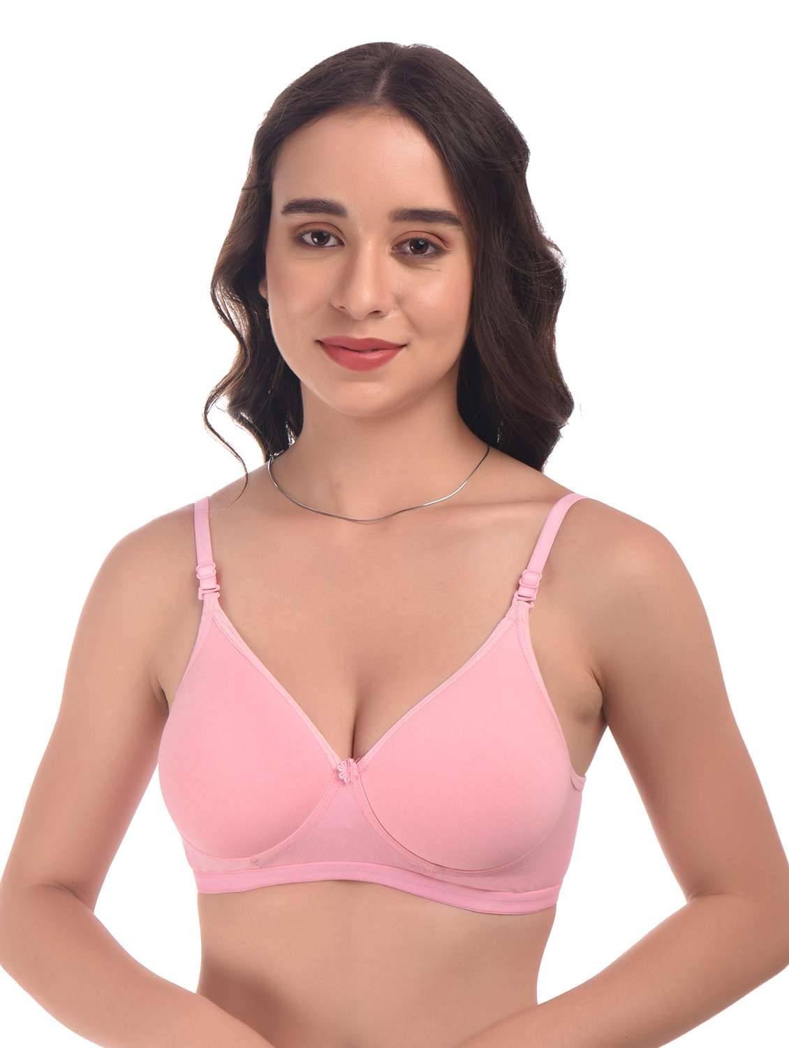 pink hosiery tshirt bra