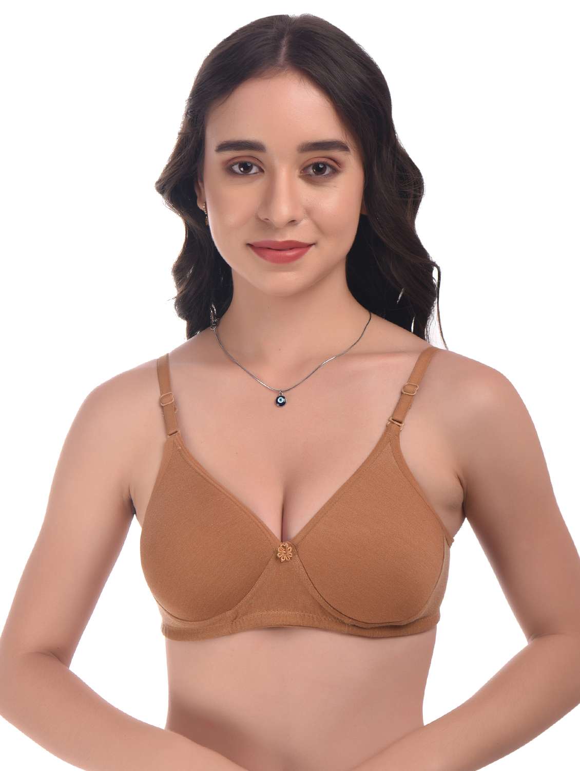 brown hosiery tshirt bra