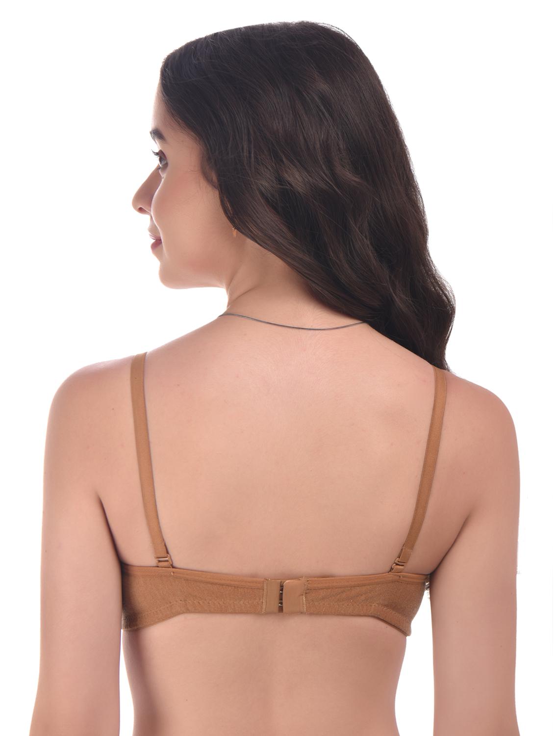 brown hosiery tshirt bra - 20024950 - Standard Image - 2