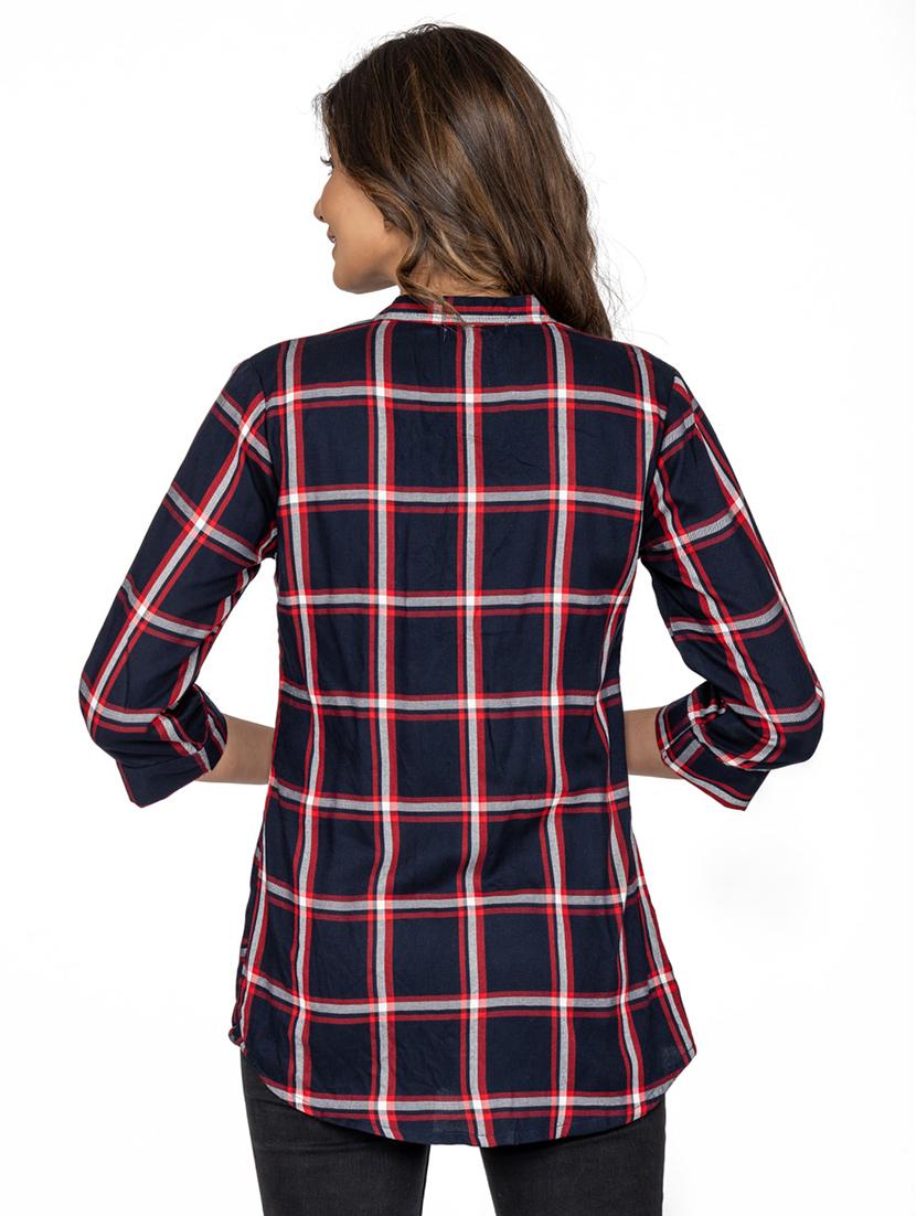 check print regular shirt for women - 20025321 - Standard Image - 2