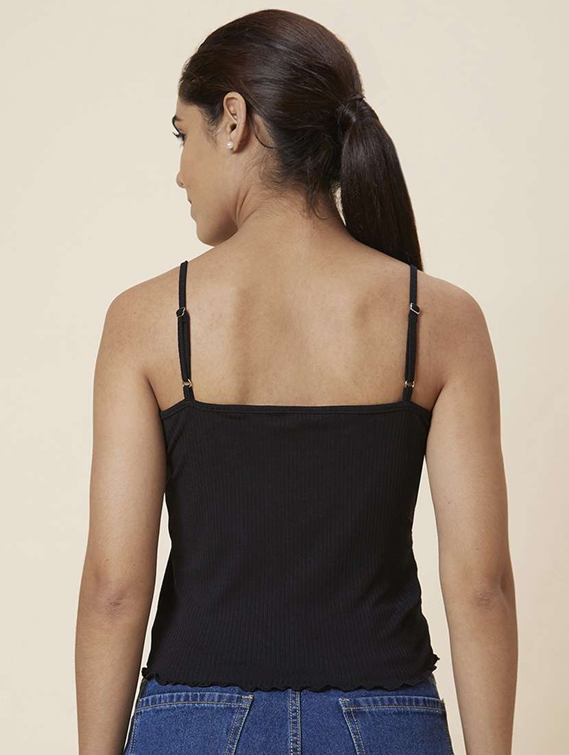 women's straight shoulder strap top - 20025431 -  Standard Image - 2
