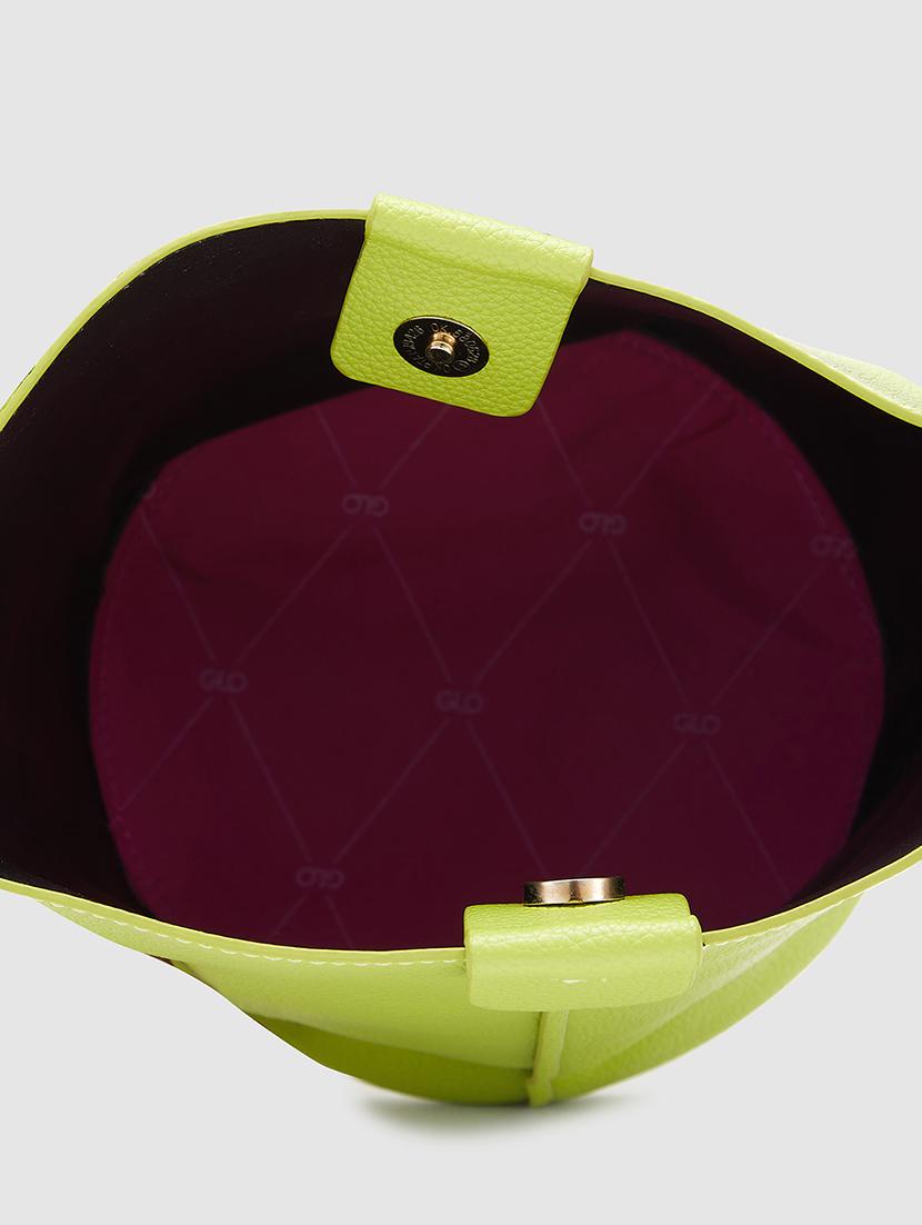 green leatherette (pu) hobo handbag - 20025452 - Standard Image - 2
