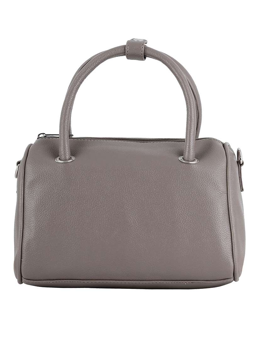 beige leatherette (pu) duffel handbag - 20026763 -  Standard Image - 2