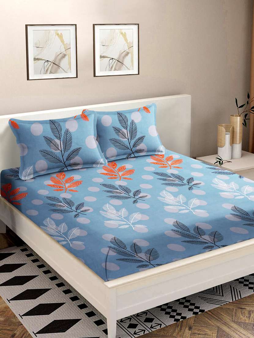 double queen bedsheet with 2 pillow covers