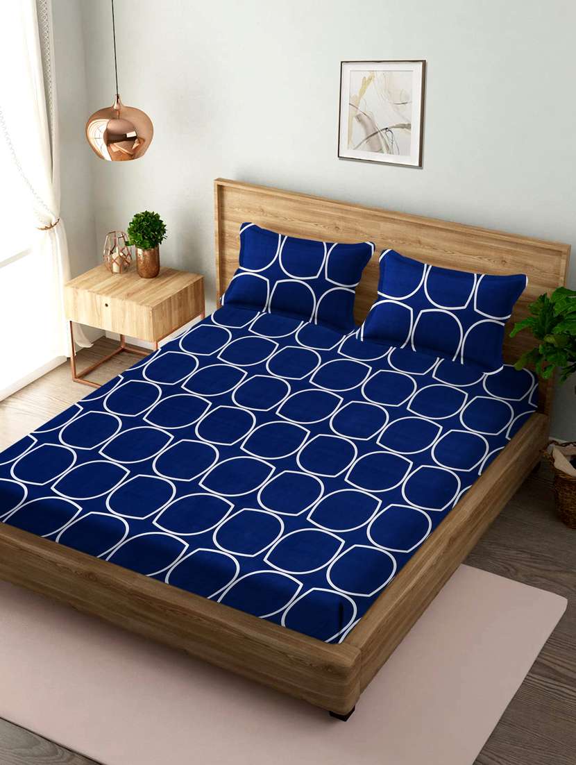 double queen bedsheet with 2 pillow covers