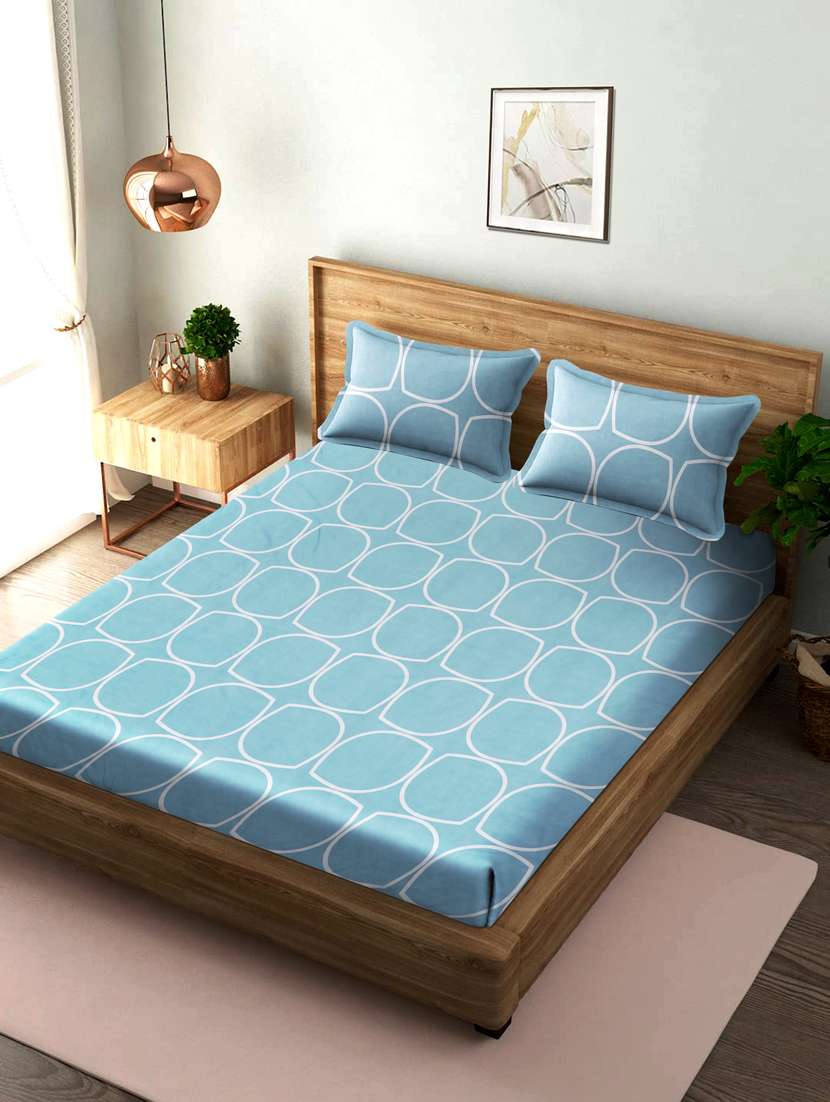 double queen bedsheet with 2 pillow covers