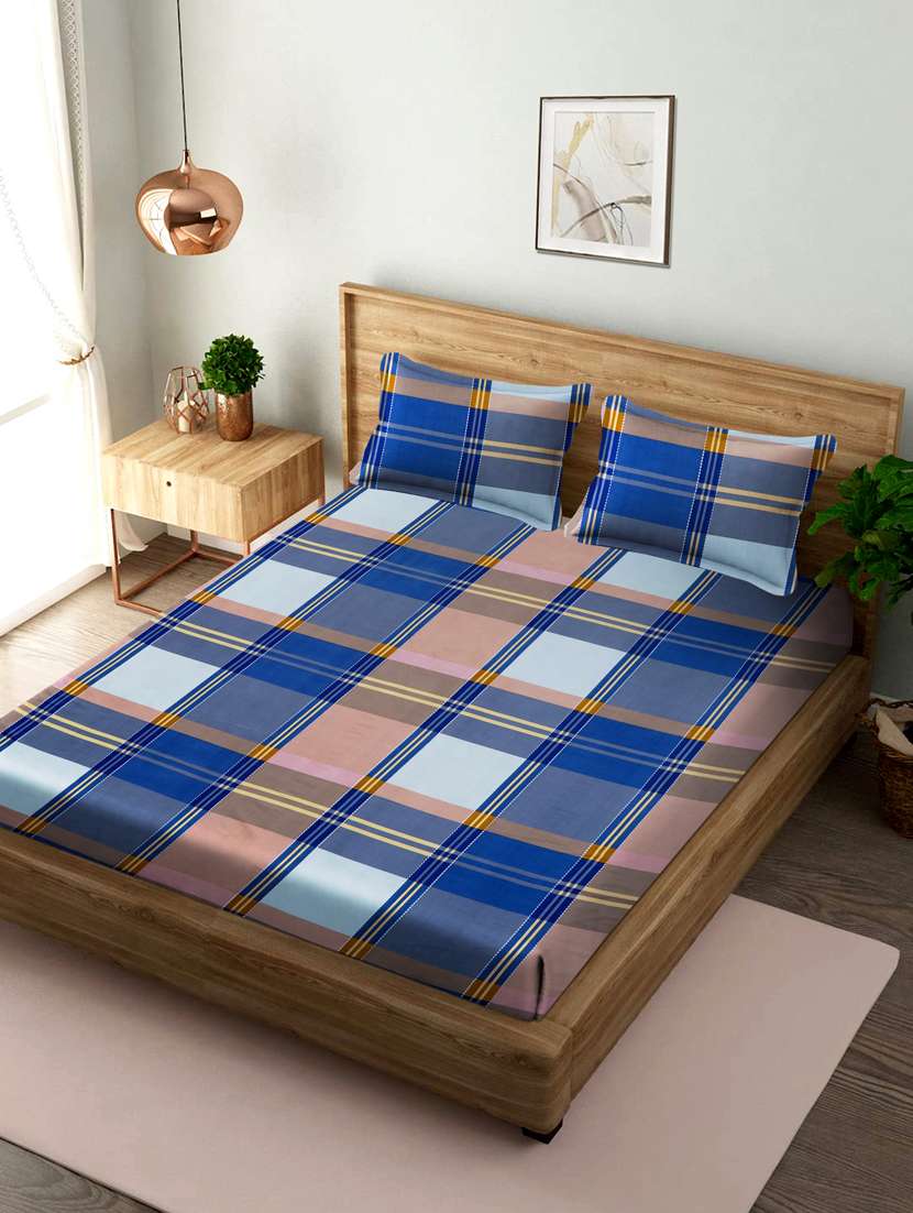 double queen bedsheet with 2 pillow covers