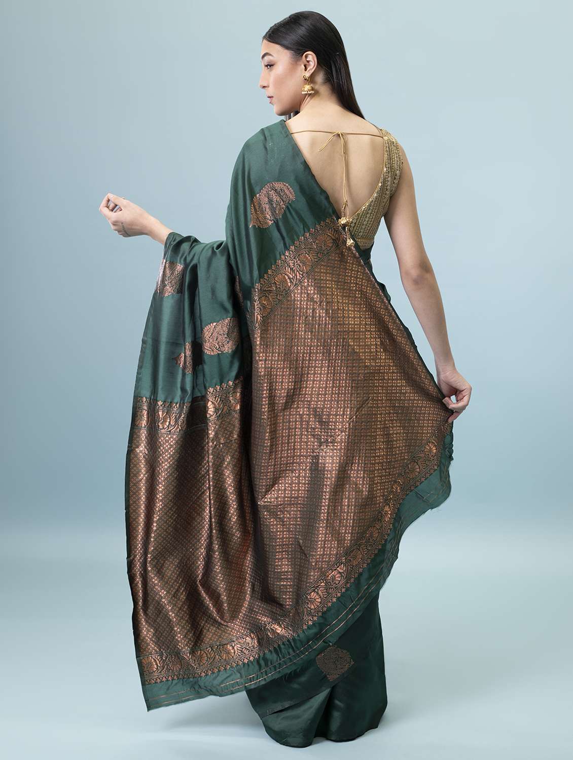 women's banarasi saree with blouse - 20029502 -  Standard Image - 2
