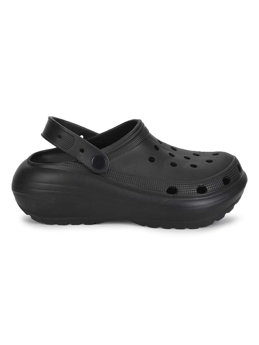 black slides flip flops - 20029610 - Standard Image - 2
