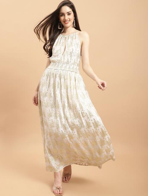 women's fit & flare floral dress - 20029641 - Standard Image - 0