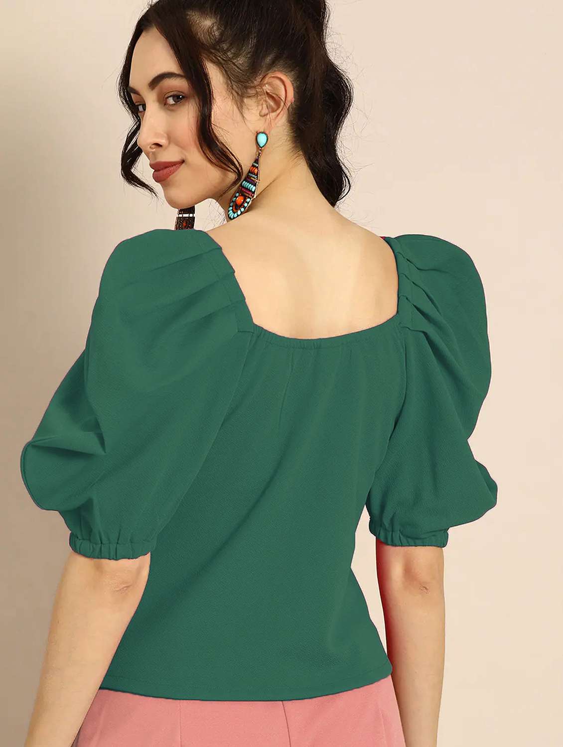 women's straight sweetheart neck top - 20029877 -  Standard Image - 2