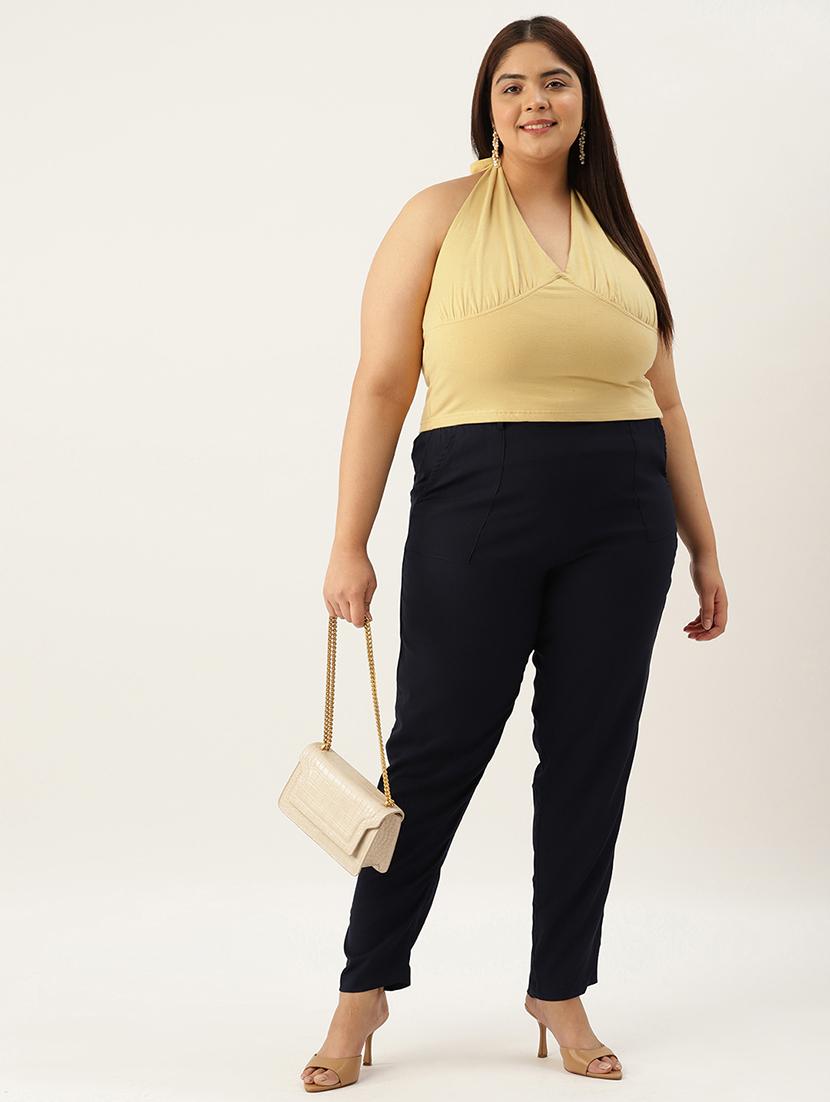 women's crop halter neck top - 20029942 - Standard Image - 2