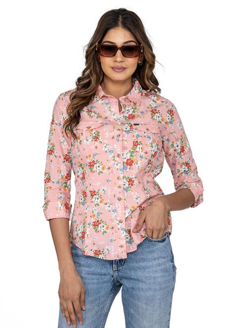 pink printed shirt - 20030014 -  Standard Image - 0