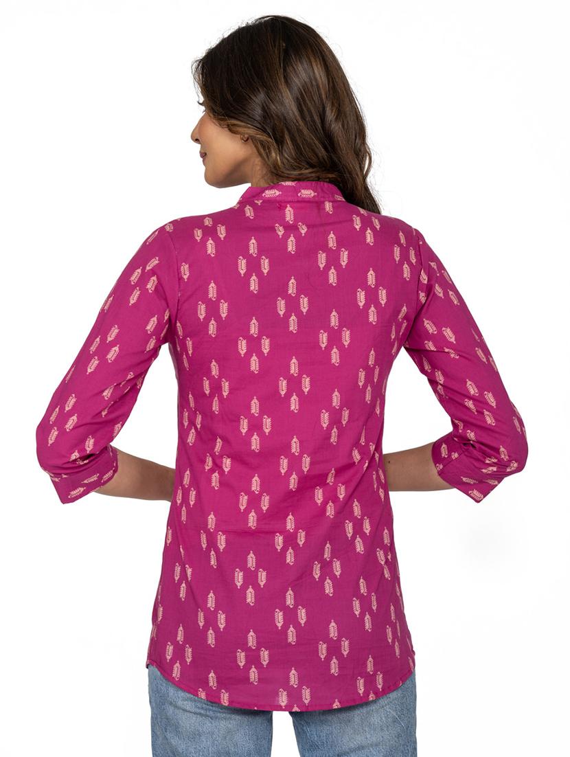 pink printed shirt - 20030039 - Standard Image - 2
