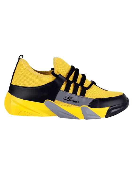 yellow solid sport shoes - 20030065 - Standard Image - 2