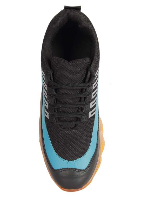 black solid sport shoes - 20030067 - Standard Image - 2